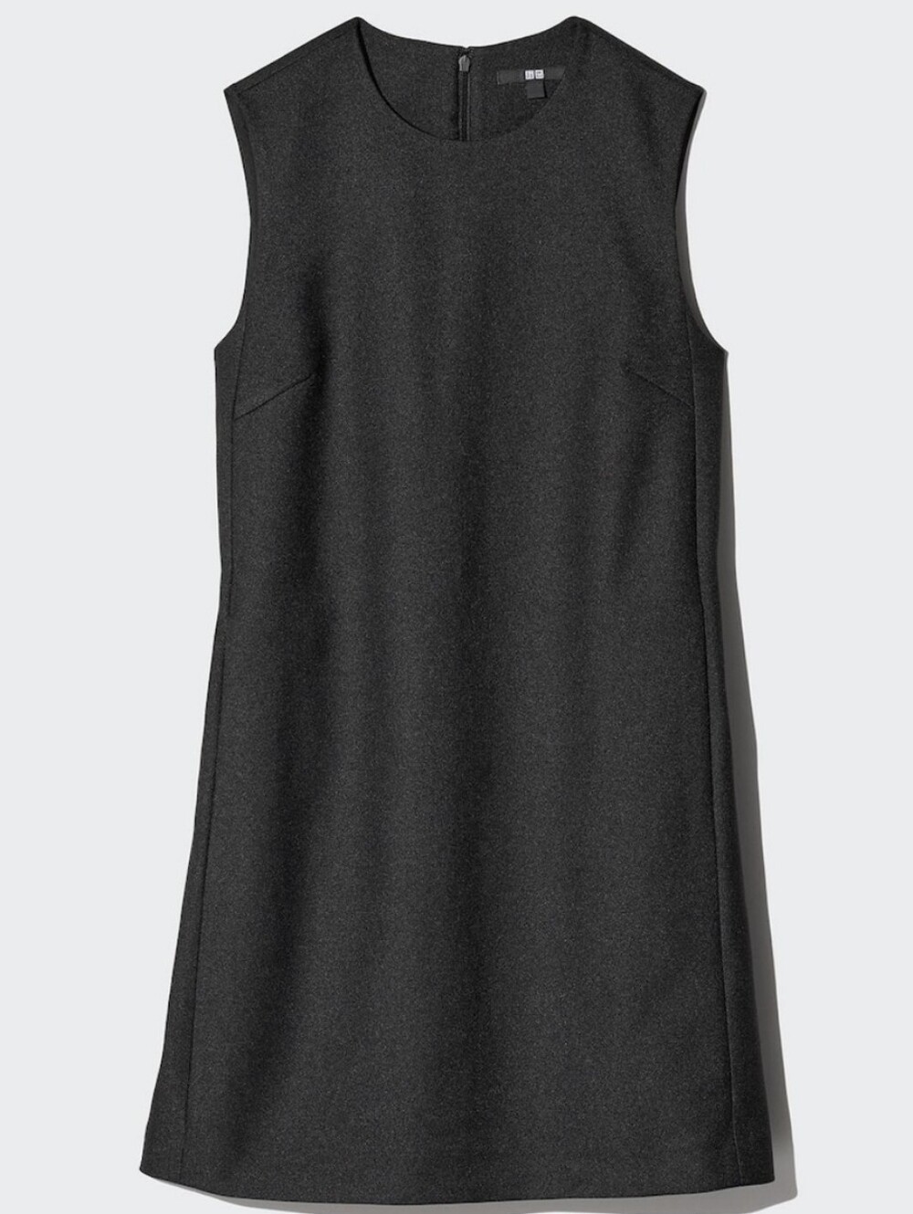 Uniqlo Sleeveless Shift Dress in Black Size S